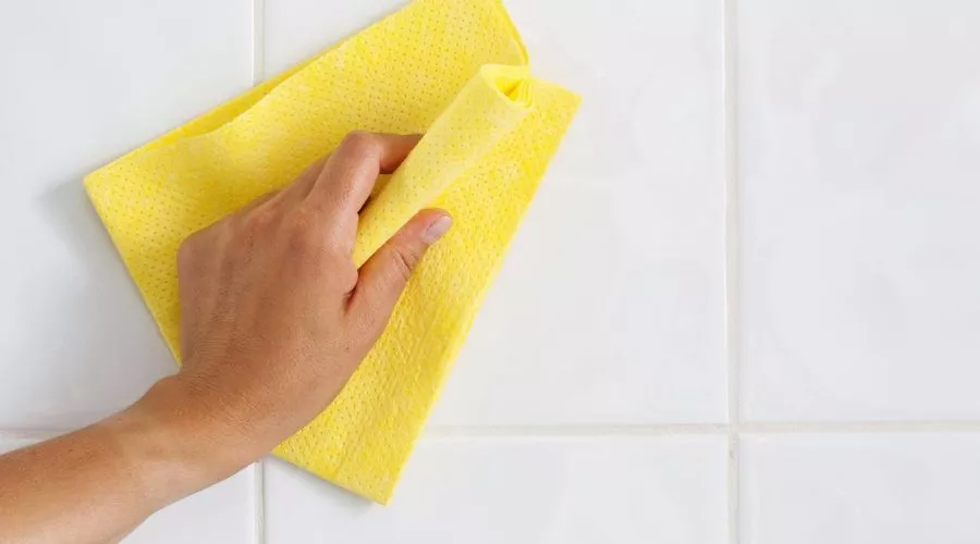 Scrub With A Cloth And Your Cleaning Solution